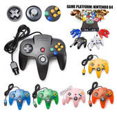 Controler clasic N64 cu fir Gamepad Joystick Joypad Game Pad cu fir lung pentru jocuri clasice 64 Console Interfață Port N64