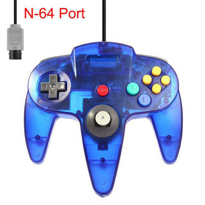 Controler clasic N64 cu fir Gamepad Joystick Joypad Game Pad cu fir lung pentru jocuri clasice 64 Console Interfață Port N64