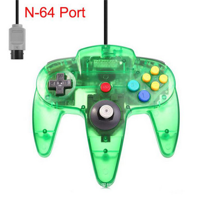Controler clasic N64 cu fir Gamepad Joystick Joypad Game Pad cu fir lung pentru jocuri clasice 64 Console Interfață Port N64