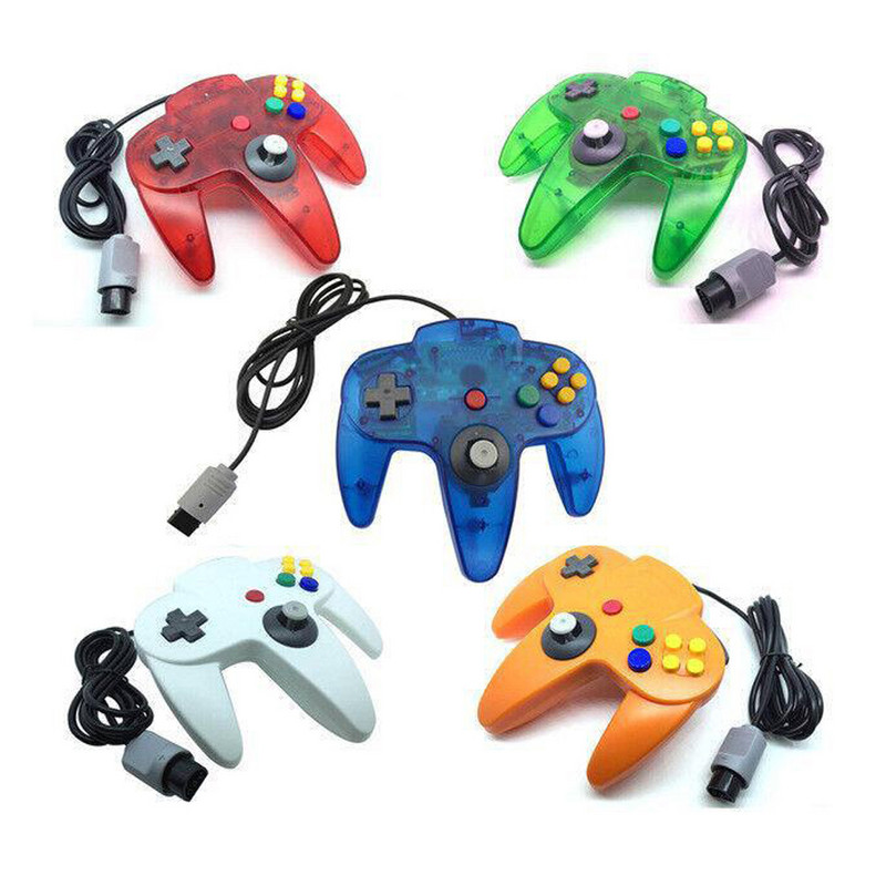 Controler clasic N64 cu fir Gamepad Joystick Joypad Game Pad cu fir lung pentru jocuri clasice 64 Console Interfață Port N64