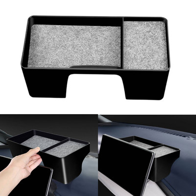 Cutie de depozitare pentru tabloul de bord al mașinii Organizator pentru consola centrală pentru Byd Atto 3 Yuan Plus ecran de navigare tavă organizatoare din spate