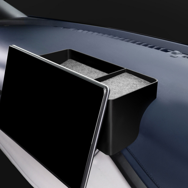 Cutie de depozitare pentru tabloul de bord al mașinii Organizator pentru consola centrală pentru Byd Atto 3 Yuan Plus ecran de navigare tavă organizatoare din spate