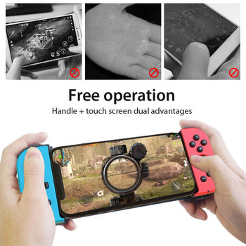 X6 Pro Telescopic Game Controller Wireless Gamepad Trigger Joystick for PUBG Mobile IOS Android Phone PC Laptop Joypad