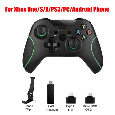 Controler de joc fără fir 2.4G pentru accesorii Xbox One Gamepad pentru telefon inteligent Android/Steam PC Joystick pentru PS3 Controle Joypad