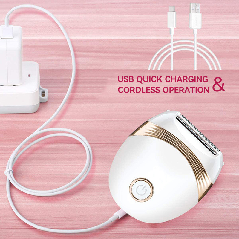 Električni brijač za žene Punjivi prijenosni električni brijač Bikini trimer Mini epilator Bežični uređaj za uklanjanje dlačica za intimno područje