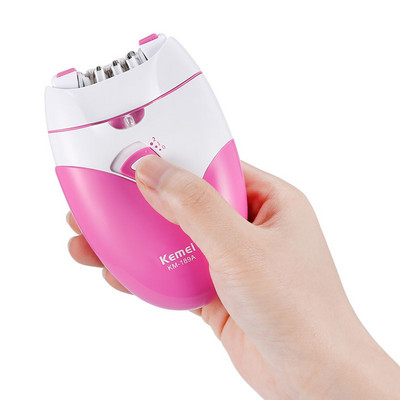 Kemei Epilator for Women Επαναφορτιζόμενο μηχάνημα αποτρίχωσης Ηλεκτρική ξυριστική μηχανή για μπικίνι Body Face Underarm USB Charger 40D