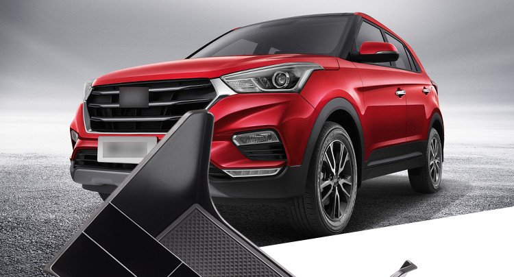 Tavă de depozitare centrală multifuncțională pentru Hyundai Creta 2014 ~ 2019 IX25 Accesorii pentru cutia centrală pentru mașină Organizator cutie container