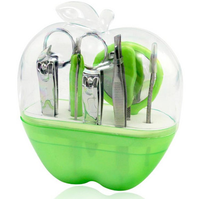 Kit profesional de tăiere a unghiilor din 9 piese Trusă de îngrijire a unghiilor din oțel inoxidabil cu cutie Kit de pedichiură pentru unghii de călătorie acasă