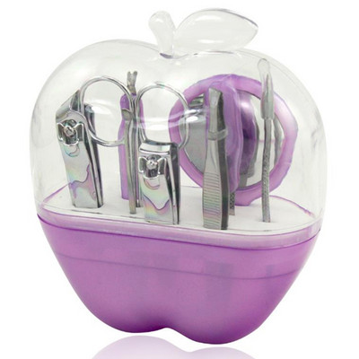 Kit profesional de tăiere a unghiilor din 9 piese Trusă de îngrijire a unghiilor din oțel inoxidabil cu cutie Kit de pedichiură pentru unghii de călătorie acasă