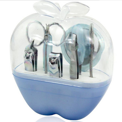 Kit profesional de tăiere a unghiilor din 9 piese Trusă de îngrijire a unghiilor din oțel inoxidabil cu cutie Kit de pedichiură pentru unghii de călătorie acasă