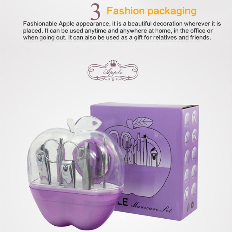 Kit profesional de tăiere a unghiilor din 9 piese Trusă de îngrijire a unghiilor din oțel inoxidabil cu cutie Kit de pedichiură pentru unghii de călătorie acasă