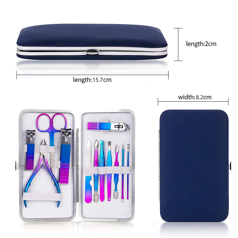 7/10/12/15 bucăți/set tăietoare de manichiură set de tăietoare de unghii de uz casnic tăietoare de unghii din oțel inoxidabil pentru pedichiură instrument pentru foarfece de unghii