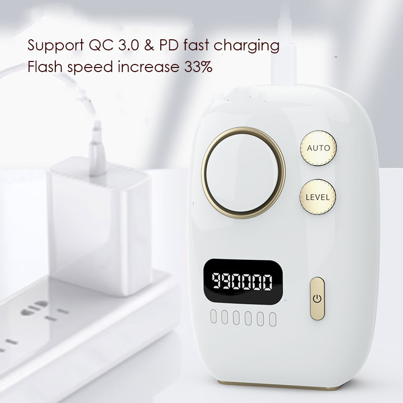 YUKUI Mini IPL Hair Remove Device 990000 Flash-Support TYPE-C To Work Αποτρίχωση μέσω τηλεφώνου και διαχείριση της διαδικασίας για γυναίκες