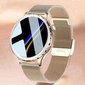 Nou Bluetooth Call Ceas inteligent pentru femei 1,32" 360*360 HD Color Ecran tactil complet Frecvență cardiacă Oxigen în sânge Ceas inteligent pentru femei la modă