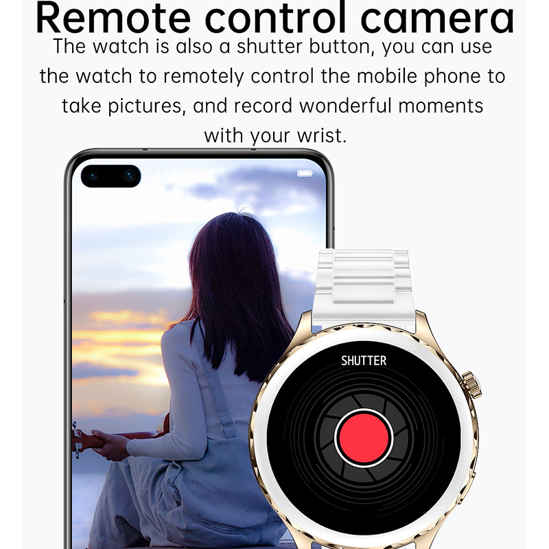 Nou Bluetooth Call Ceas inteligent pentru femei 1,32" 360*360 HD Color Ecran tactil complet Frecvență cardiacă Oxigen în sânge Ceas inteligent pentru femei la modă