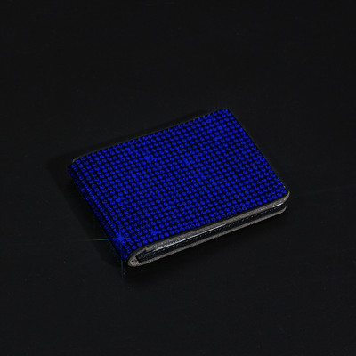 Suport permis de conducere auto cu diamant Husă din piele pentru documente de conducere auto Suport de afaceri Accesorii bling pentru mașină pentru fete femei