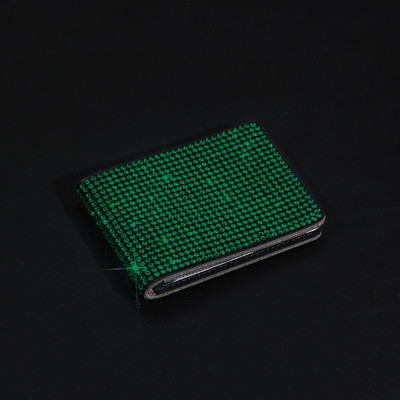 Suport permis de conducere auto cu diamant Husă din piele pentru documente de conducere auto Suport de afaceri Accesorii bling pentru mașină pentru fete femei