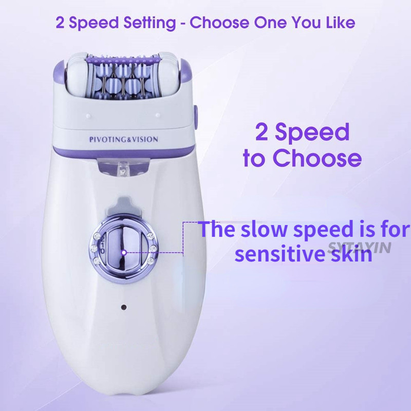 Epilator electric pentru femei 3in1 pentru îndepărtarea epilatorului electric cu laser fără durere Aparat de ras electric portabil reîncărcabil pentru păr facial