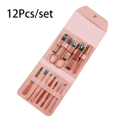 4/12/16 vnt / rinkinys Nagų kirpimo mašinėlės pedikiūro žirklių rinkinys Aukštos kokybės nerūdijančio plieno erelio kabliukas nešiojamas manikiūro nagų kirpimo įrankių rinkinys