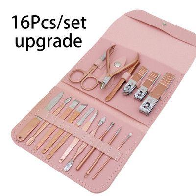 4/12/16 vnt / rinkinys Nagų kirpimo mašinėlės pedikiūro žirklių rinkinys Aukštos kokybės nerūdijančio plieno erelio kabliukas nešiojamas manikiūro nagų kirpimo įrankių rinkinys