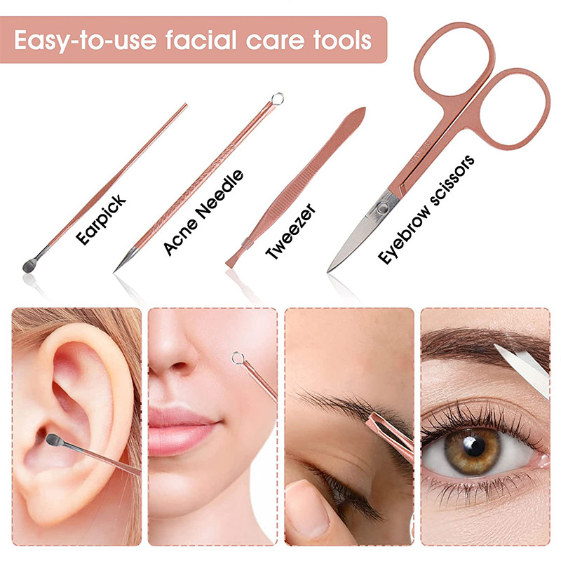 4/12/16 vnt / rinkinys Nagų kirpimo mašinėlės pedikiūro žirklių rinkinys Aukštos kokybės nerūdijančio plieno erelio kabliukas nešiojamas manikiūro nagų kirpimo įrankių rinkinys