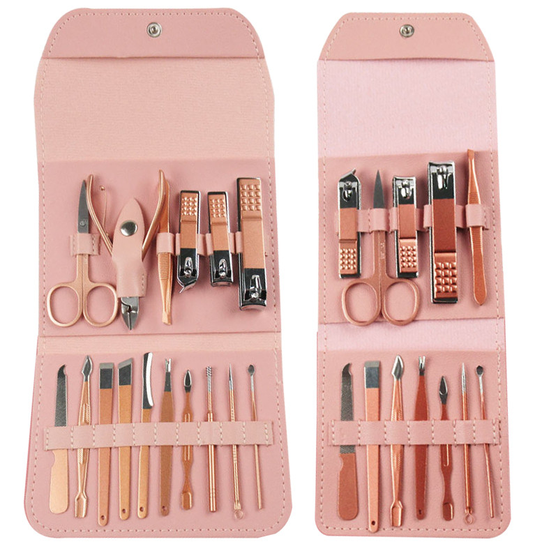 4/12/16 vnt / rinkinys Nagų kirpimo mašinėlės pedikiūro žirklių rinkinys Aukštos kokybės nerūdijančio plieno erelio kabliukas nešiojamas manikiūro nagų kirpimo įrankių rinkinys