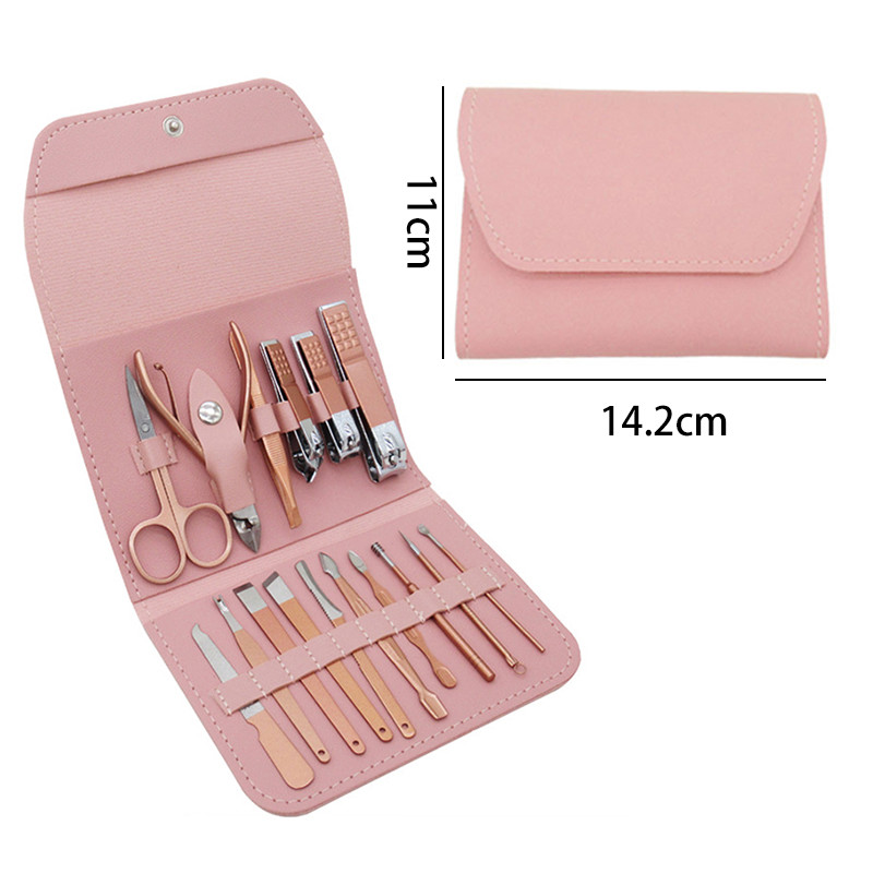 4/12/16 vnt / rinkinys Nagų kirpimo mašinėlės pedikiūro žirklių rinkinys Aukštos kokybės nerūdijančio plieno erelio kabliukas nešiojamas manikiūro nagų kirpimo įrankių rinkinys