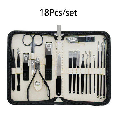 9/18/Pcs/Set Grickalice za nokte Kompleti rezača za manikuru od nehrđajućeg čelika Škare za nokte Trimer Prijenosni alat za škarica za manikuru Set šminke