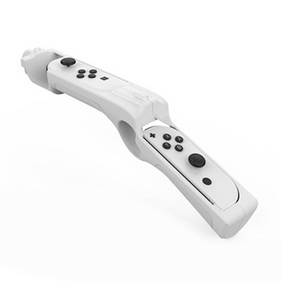 Mâner pentru controler în formă de pistol de joc Mâneruri de mână Carcasă potrivită pentru Nintendo Switch / Switch Accesorii OLED Mâner negru/alb