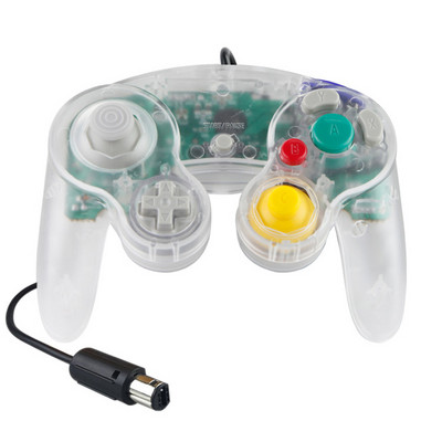 Joypad Gamepad cu fir transparent pentru controlerul NGC Utilizat pentru portul de consolă de computer MAC