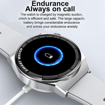 2022 Πολυτελές Έξυπνο ρολόι Ανδρικό Smartwatch Bluetooth Call Sports Fitness Tracker Αδιάβροχο επαγγελματικό ρολόι Νέο ανδρικό ρολόι + κουτί