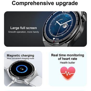 2022 Νέο Bluetooth Call Smart Watch Men Music player Αδιάβροχο Sports Fitness Tracker Ιμάντας από ανοξείδωτο χάλυβα Smartwatch Men+Box