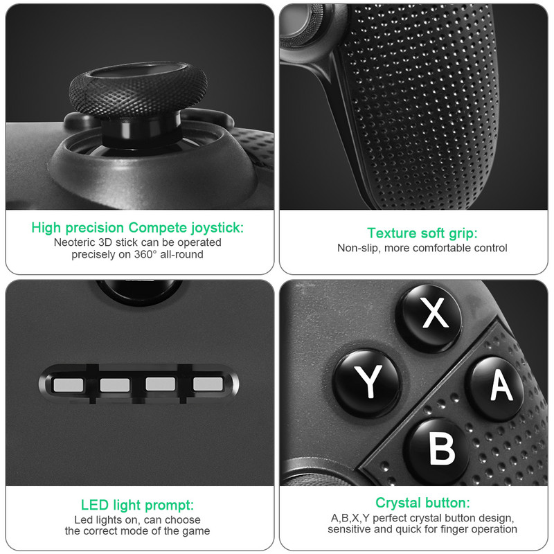 Controler fără fir cu șase axe pentru Switch Pro pentru Switch Pro/Android/Windows (PC)/PS3 Smart Phone Tablet PS3 Joystick Gamepad