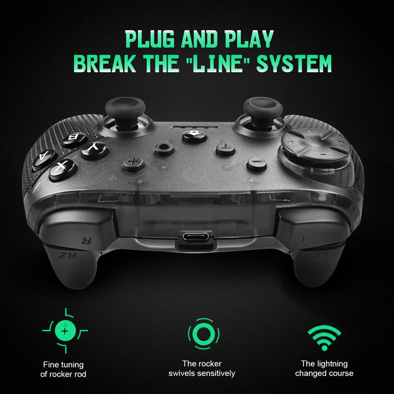 Controler fără fir cu șase axe pentru Switch Pro pentru Switch Pro/Android/Windows (PC)/PS3 Smart Phone Tablet PS3 Joystick Gamepad