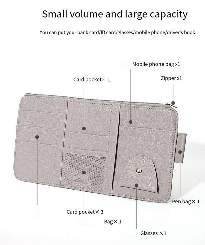 Organizator Vizor Auto Suport ochelari de soare Vizor Auto Accesorii Vizor Pentru Camioane Accesorii Interior Auto Organizator Vizor Pentru Camioane