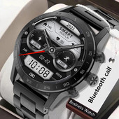 Smart Watch Men Bluetooth Κλήση ασύρματης φόρτισης Heart Rate Tracker Sports Fitness Smartwatch για Android IOS Προσαρμοσμένη όψη ρολογιού