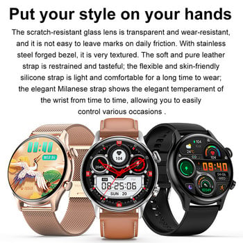 Bluetooth Call Smart Watch Women NFC AI Γλώσσα 1,36 ιντσών 390*390 Οθόνη HD Εμφάνιση πάντα ώρας Smartwatch Οθόνη κλειδώματος κωδικού πρόσβασης