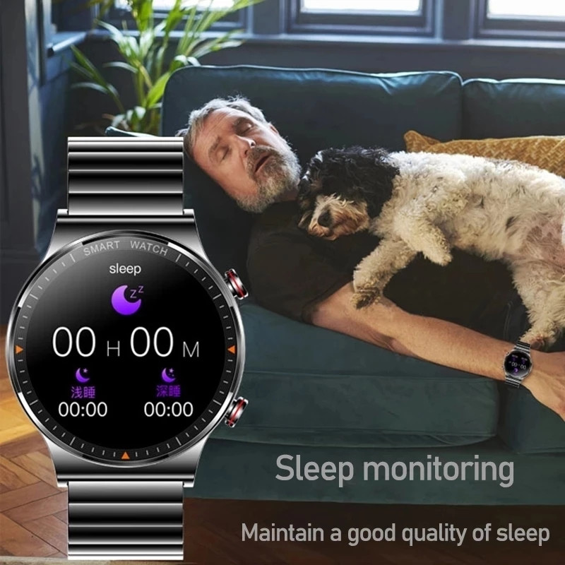 Ceasuri inteligente Bărbați 454*454 HD Afișaj de 1,39 inci Apel Bluetooth IP68 Rezistent la apă Player muzical Link Căști Bluetooth Ceas inteligent pentru bărbați