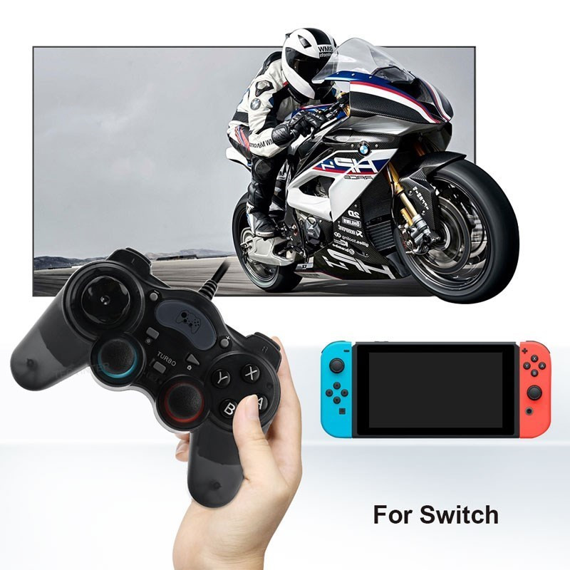Controler de joc pentru PC cu fir 7 în 1 Gamepad pentru PS3/PC360 Joystick Android cu convertor OTG pentru Switch NS Suport jocuri Steam