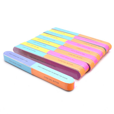 5kom/lot Akrilni odbojnici za nokte Blokovi Neonska spužvasta turpija za nokte Pedikura Manikura Visokokvalitetni vrhovi Lak za nokte 7 strana Komplet za sjaj od pijeska