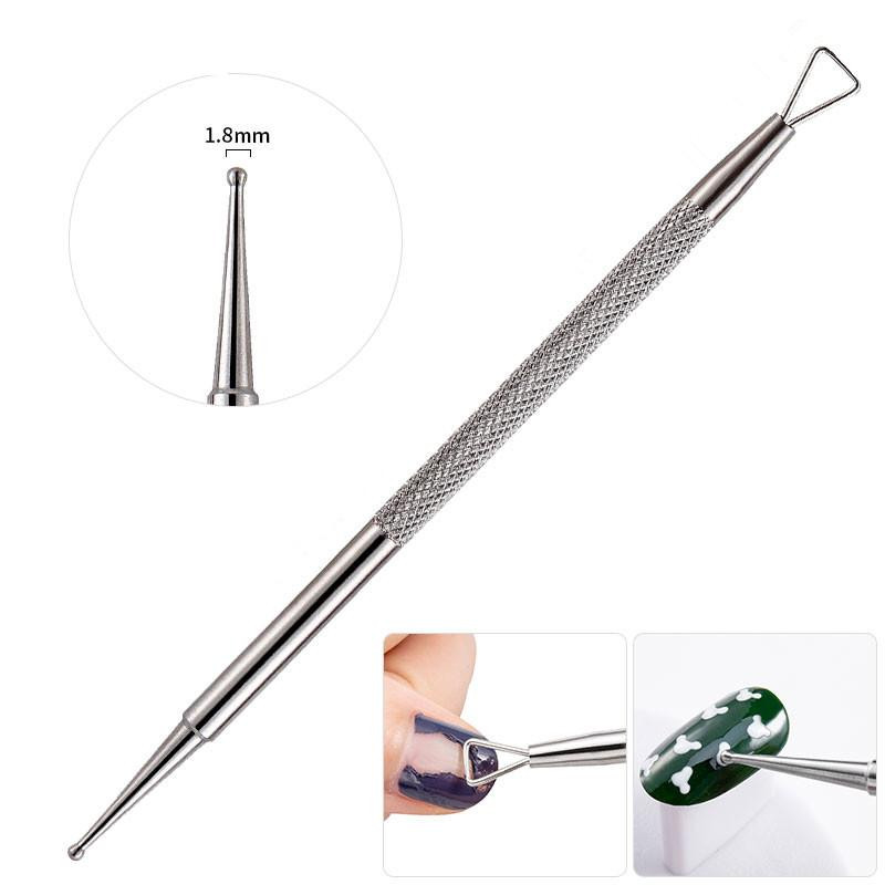 Set de manichiură Dispozitiv de tuns cuticule Pile pentru arta unghiilor Instrument de șlefuire tampon de șlefuire Perie de curățare Foarfece Dispozitiv de îndepărtare a pielii moarte Pix pentru puncte