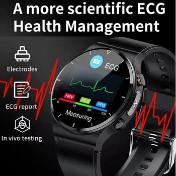 2023 Нов смарт часовник ECG+PPG за мъже Кръвно налягане Сърдечен ритъм Часовници IP68 Водоустойчив фитнес тракер Smartwatch за Huawei Xiaomi