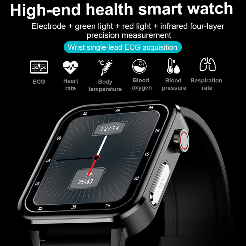 2022 Novi pametni sat Muški EKG PPG Otkucaji srca Tjelesna temperatura Ženski pametni sat Fitness Tracker Sportski sat za muškarce Xiaomi Huawei