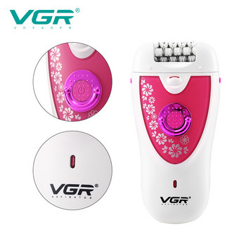 Γυναικεία ξυριστική μηχανή πολλαπλών λειτουργιών VGR Ηλεκτρική αποτρίχωση Πλύση σώματος Universal Voltage V-722