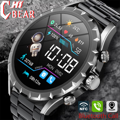 2023 Νέο Bluetooth Call Smart Watch Men 1,45" 412*412 HD Screen Sports βραχιόλι Αδιάβροχο προσαρμοσμένο ρολόι Face NFC Mens Smartwatch