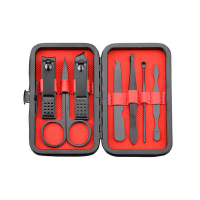 Set de instrumente profesionale pentru manichiura pentru unghii Set de instrumente pentru tăiat unghii din oțel carbon, portabil, convenabil pentru femei, bărbați, produse de frumusețe