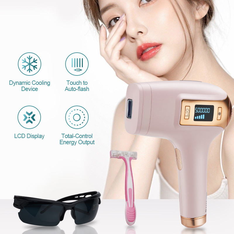 Epilator IPL Flashes pentru femei Instrument de îndepărtare a părului Epilator cu laser pentru acasă Aparat de ras pentru femei Trimmer