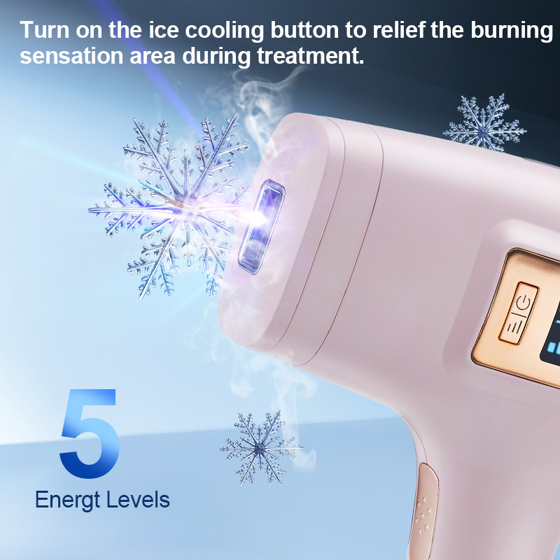 Epilator IPL Flashes pentru femei Instrument de îndepărtare a părului Epilator cu laser pentru acasă Aparat de ras pentru femei Trimmer