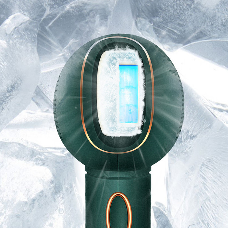 Epilator laser cu 400000 de flash-uri Epilator permanent fără durere, la rece de gheață, pentru îndepărtarea părului IPL pentru femei Bikini Față Corp Buze Trimmer de păr Depilator