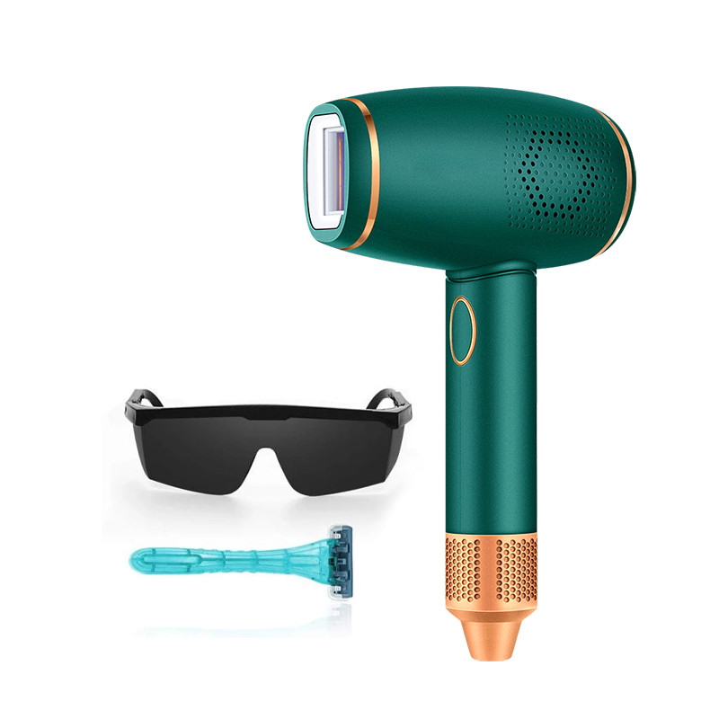 Epilator laser cu 400000 de flash-uri Epilator permanent fără durere, la rece de gheață, pentru îndepărtarea părului IPL pentru femei Bikini Față Corp Buze Trimmer de păr Depilator